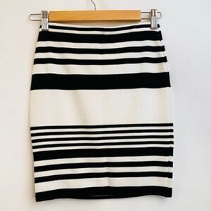 Forever 21 Striped Pencil Mini Skirt XS